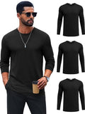 Crew Neck Long Sleeve Basic Soft Casual T-Shirt (US Only)