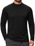 Fleece Lined Mock Neck Long Sleeve Thermal Shirt (US Only)