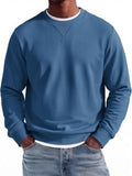 Crewneck Sweatshirt Lightweight Long Sleeve Casual Pullover (US Only)