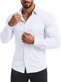 Muscle Fit Wrinkle-Free Stretch Long Sleeve Dress Shirt (US Only)