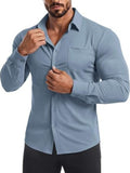 Muscle Fit Wrinkle-Free Stretch Long Sleeve Dress Shirt (US Only)