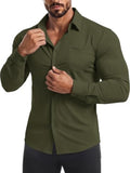 Muscle Fit Wrinkle-Free Stretch Long Sleeve Dress Shirt (US Only)