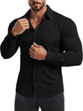 Muscle Fit Wrinkle-Free Stretch Long Sleeve Dress Shirt (US Only)