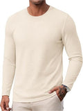 Crew Neck Long Sleeve Soft Lightweight Basic T-Shirt (US Only)