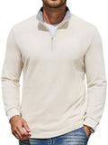 Mock Neck Quarter Zip Knit Pullover (US Only)