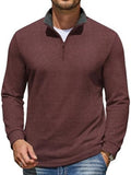 Mock Neck Quarter Zip Knit Pullover (US Only)