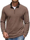 Mock Neck Quarter Zip Knit Pullover (US Only)