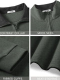 Mock Neck Quarter Zip Knit Pullover (US Only)