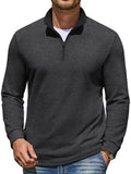 Mock Neck Quarter Zip Knit Pullover (US Only)