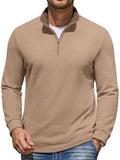 Mock Neck Quarter Zip Knit Pullover (US Only)