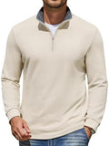 Mock Neck Quarter Zip Knit Pullover (US Only)