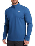 Quarter Zip Long Sleeve Athletic Running Shirt (US Only)