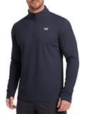 Quarter Zip Long Sleeve Athletic Running Shirt (US Only)