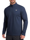 Quarter Zip Long Sleeve Athletic Running Shirt (US Only)