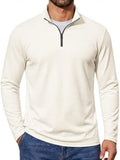 Lightweight Mock Neck Quarter Zip Long Sleeve Pullover (US Only)