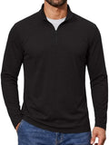 Lightweight Mock Neck Quarter Zip Long Sleeve Pullover (US Only)