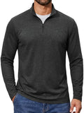 Lightweight Mock Neck Quarter Zip Long Sleeve Pullover (US Only)