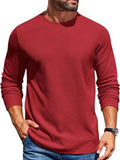 Cloud-Soft Waffle Knit Long Sleeve Tee (US Only)