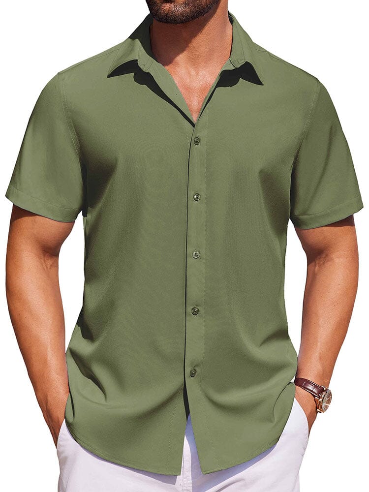 Casual Button Down Shirts (US Only) Shirts coofandy Army Green S 