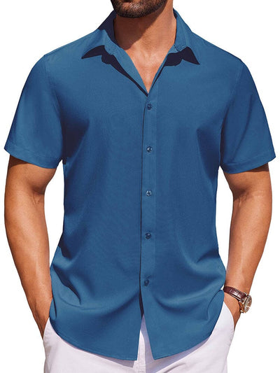 Casual Button Down Shirts (US Only) Shirts coofandy Dark Blue S 