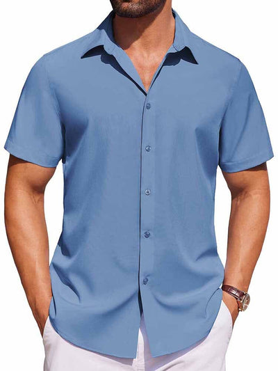 Casual Button Down Shirts (US Only) Shirts coofandy Blue S 