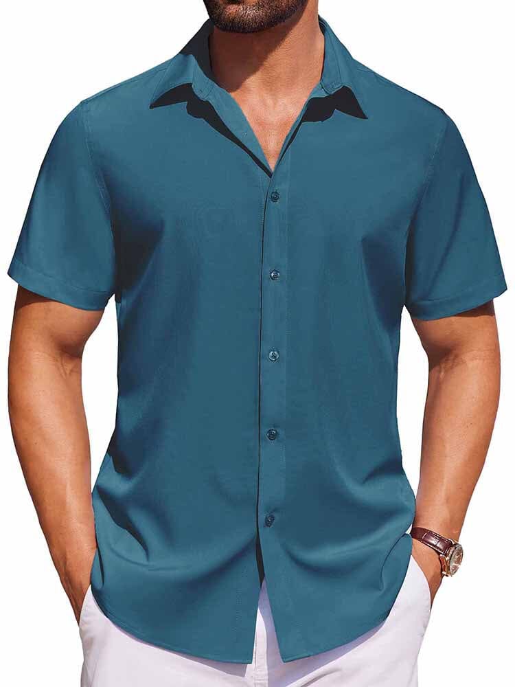 Casual Button Down Shirts (US Only) Shirts coofandy Lake Blue S 