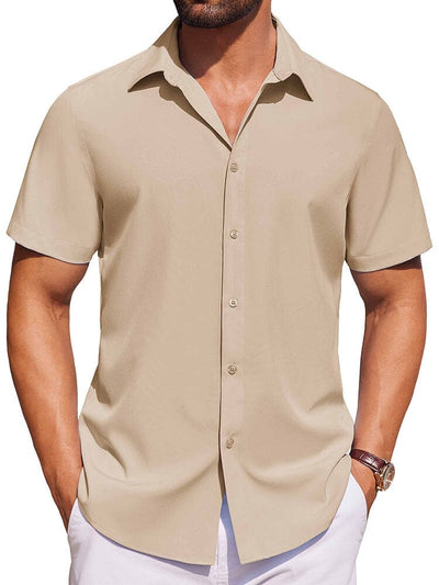 Casual Button Down Shirts (US Only) Shirts coofandy Khaki S 