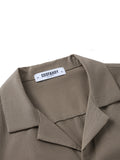 Vacation Casual Hidden Placket Linen Blend Shirt