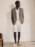Classic Textured Sheep Wool Blend Blazer