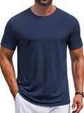 Casual Crew Neck Short Sleeve Basic T-Shirt (US Only)