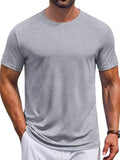 Casual Crew Neck Short Sleeve Basic T-Shirt (US Only)
