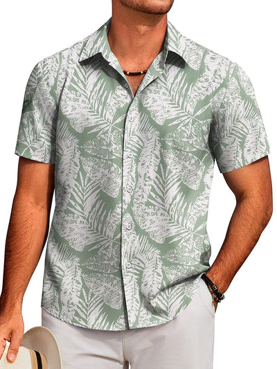 Tropical Floral Beach Shirt (US Only) Shirts coofandy PAT10 S 