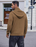Casual Turtleneck Knit Hoodie (US Only) Hoodies coofandy 