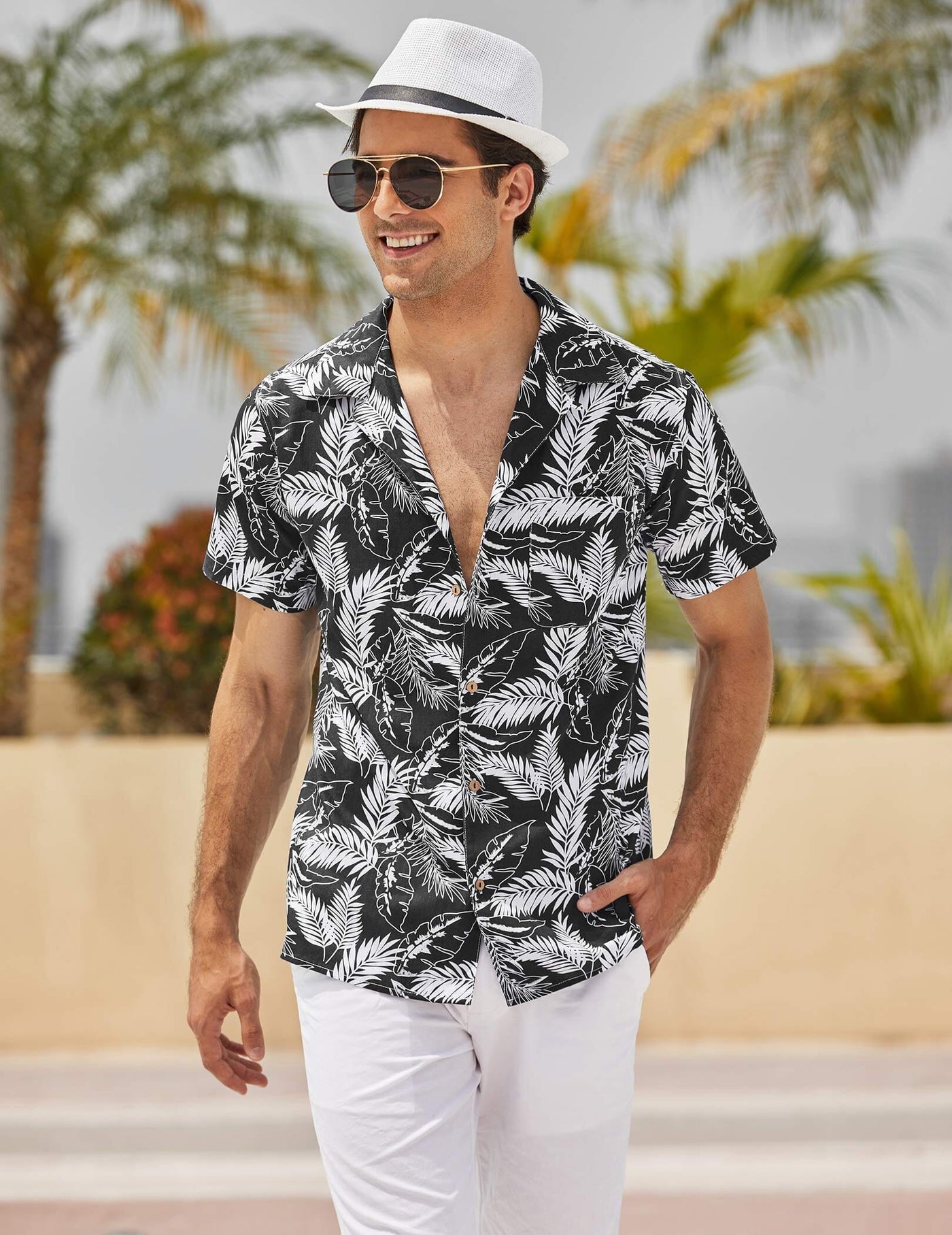 Hawaiian Floral Beach Shirts (US Only) Shirts coofandy 