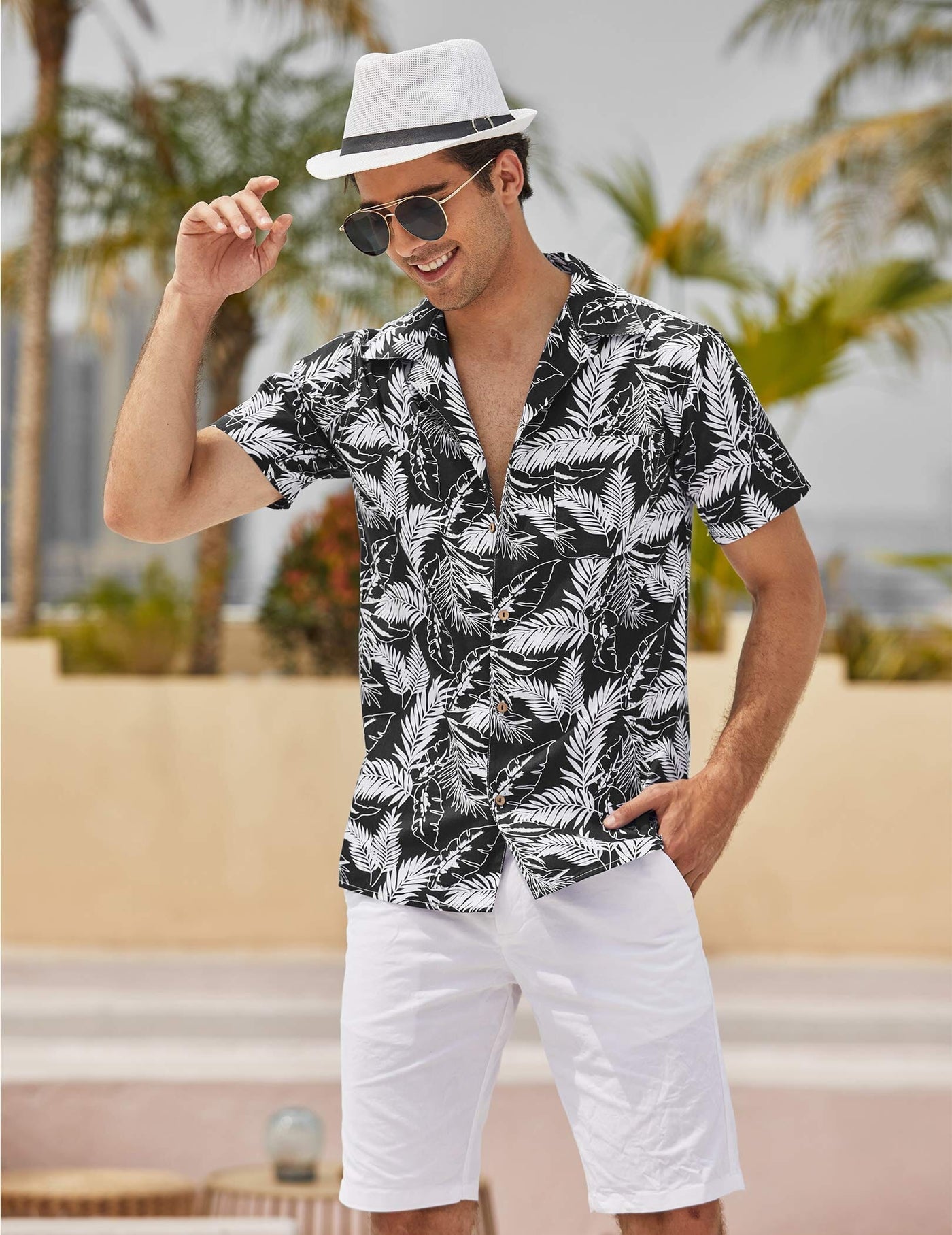 Hawaiian Floral Beach Shirts (US Only) Shirts coofandy 