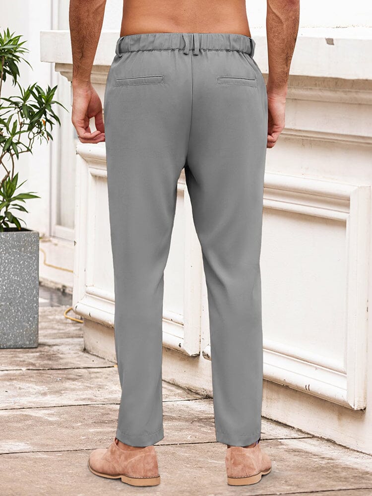 Classic Solid Color Chino Pants (US Only) Pants coofandy 