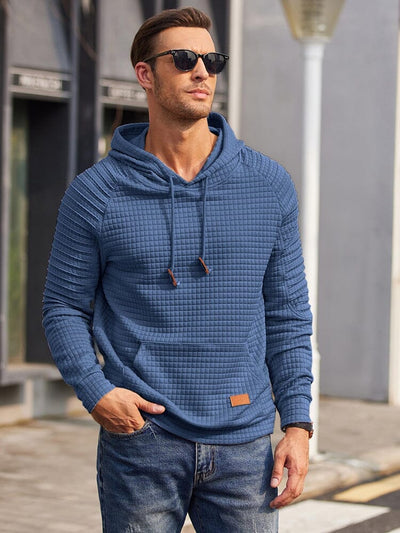 Stylish Waffle Knit Hoodie (US Only) Hoodies coofandy 