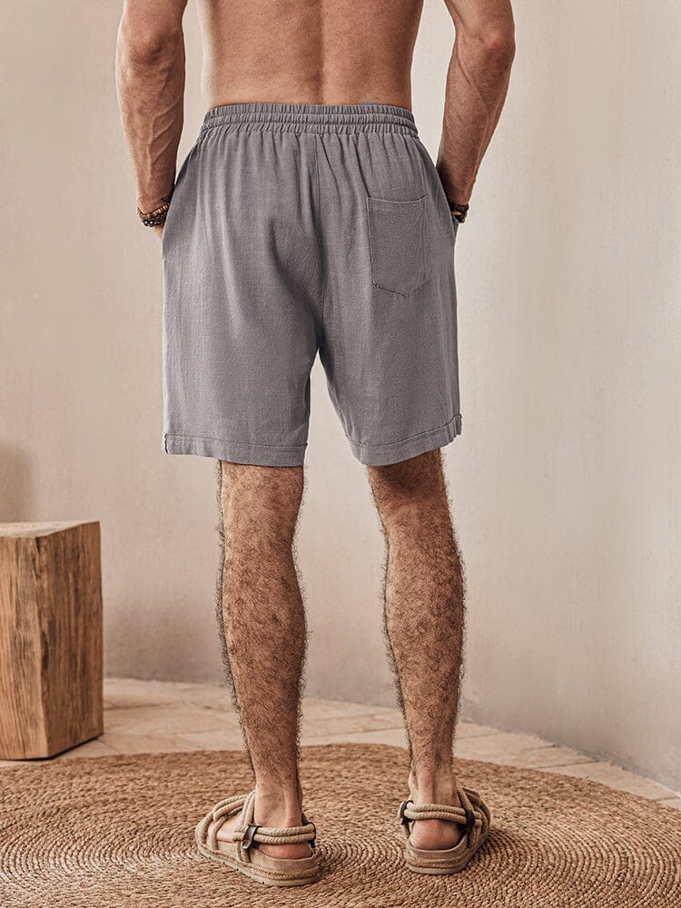 Casual Soft Linen Blend Shorts Shorts coofandystore 
