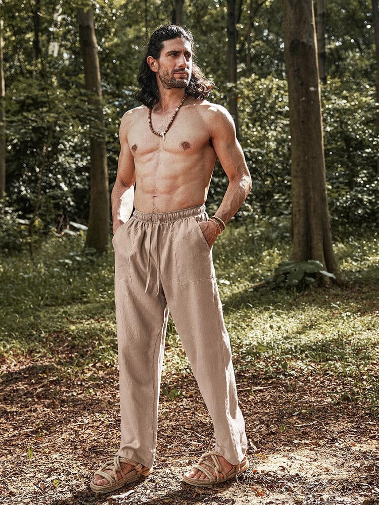 Sustainable Linen Pants - Breathable & Versatile – COOFANDY
