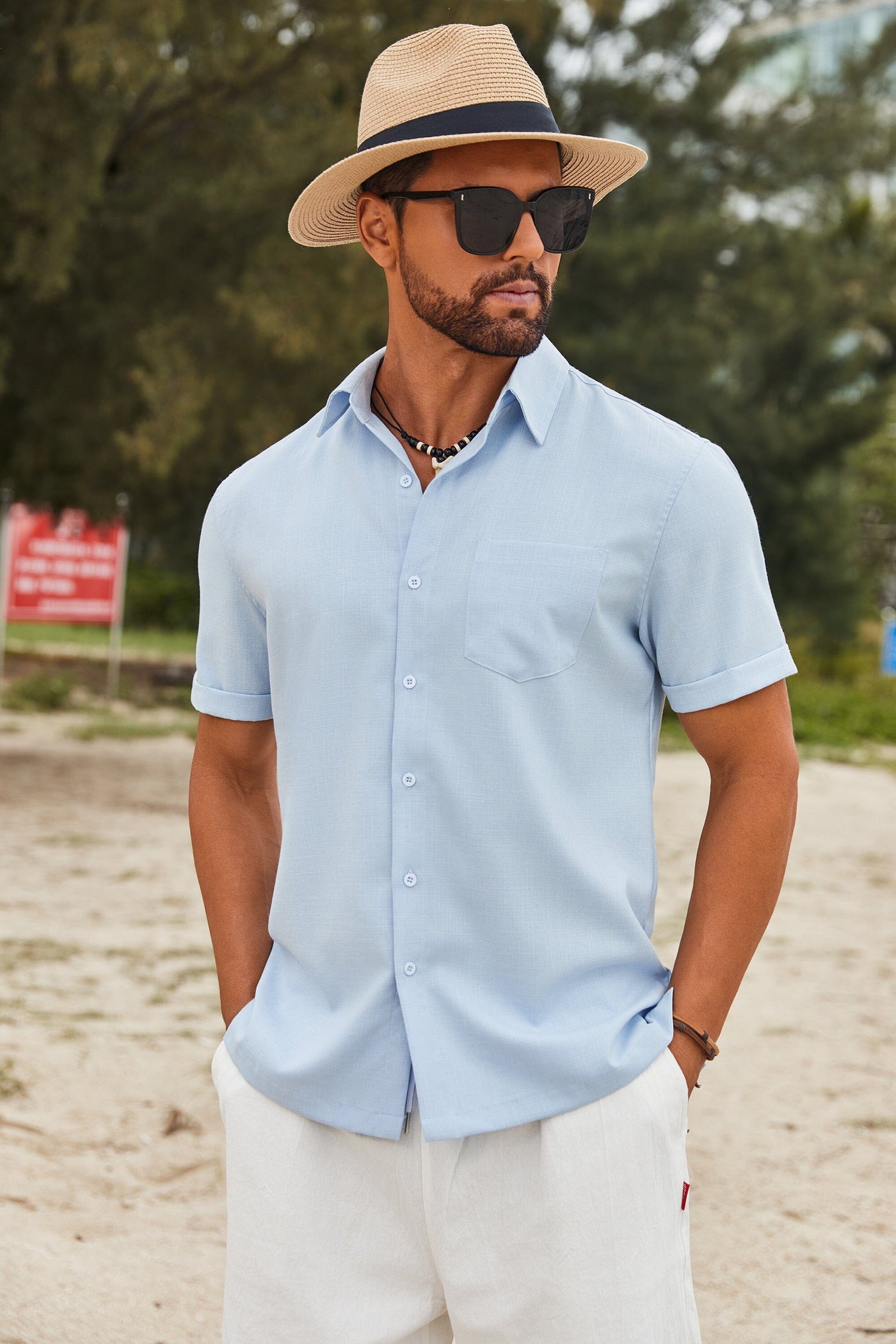 Casual Summer Beach Shirt (US Only) Shirts coofandy 