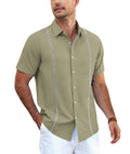 Summer Casual Cuban Guayabera Shirt (US Only)