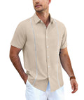 Summer Casual Cuban Guayabera Shirt (US Only)