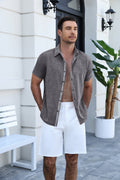 Timelss Contrast Placket Short Sleeve Shirt (US Only)