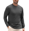 Regular Fit Crewneck Long Sleeve Pocket T-Shirt (US Only)