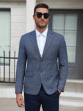 Plaid Business Casual Slim Fit Blazer (US Only)
