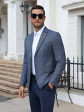 Plaid Business Casual Slim Fit Blazer (US Only)