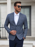 Plaid Business Casual Slim Fit Blazer (US Only)