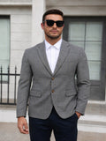 Plaid Business Casual Slim Fit Blazer (US Only)