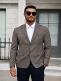 Plaid Business Casual Slim Fit Blazer (US Only)