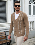 Vintage Striped V-Neck Button Down Cardigan Sweater (US Only)